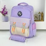 ⁦Sac à Dos pour Enfants avec Trousse Assortie KBAG Mauve – حقيبة ظهر مدرسية للأطفال مع مقلمة بنفسجي⁩ - الصورة ⁦5⁩