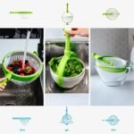 ⁦Panier D’égouttage Rotatif pour Fruits et Légumes Facile et Rapide – سلة غسل الخضار⁩ - الصورة ⁦2⁩
