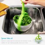 ⁦Panier D’égouttage Rotatif pour Fruits et Légumes Facile et Rapide – سلة غسل الخضار⁩ - الصورة ⁦3⁩