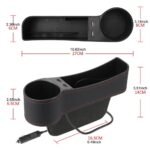 ⁦Organisateur Latéral de Console avec Chargeur USB et Porte-Gobelet – منظم جانبي لسيارة مع شاحن USB وحامل أكواب⁩ - الصورة ⁦4⁩