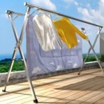 ⁦Séchoir à linge rétractable pour économiser de l’espace en acier inoxydable – علاقة ملابس الغسيل⁩ - الصورة ⁦2⁩