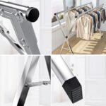 ⁦Séchoir à linge rétractable pour économiser de l’espace en acier inoxydable – علاقة ملابس الغسيل⁩ - الصورة ⁦4⁩