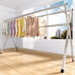 ⁦Séchoir à linge rétractable pour économiser de l’espace en acier inoxydable – علاقة ملابس الغسيل⁩ - الصورة ⁦5⁩