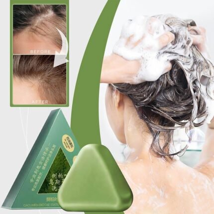 Seven Green shampoing solide à mousse dense pour des cheveux brillants et forts – الصابون الصيني الأخضر