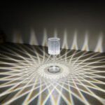 ⁦Veilleuse en cristal avec télécommande tactile USB⁩ - الصورة ⁦2⁩