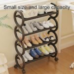 ⁦Étagère à Chaussures Design Compact avec Roulettes – حامل أحذية مبتكر متنقل⁩ - الصورة ⁦7⁩