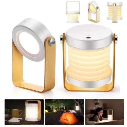 Lampe de Table Télescopique et Pliable 4 en 1 à intensité variable 3 niveaux