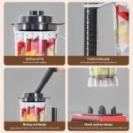 ⁦Soni Five Mixeur Blender Multifonction 3en1 Ultra Puissant 7500W avec 8 Lames en Acier Inoxydable⁩ - الصورة ⁦5⁩