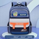 ⁦Sac à Dos Enfant Space Design Ludique Multi-Poches Mauve – حقيبة مدرسية للأطفال لون بنفسجي⁩ - الصورة ⁦2⁩