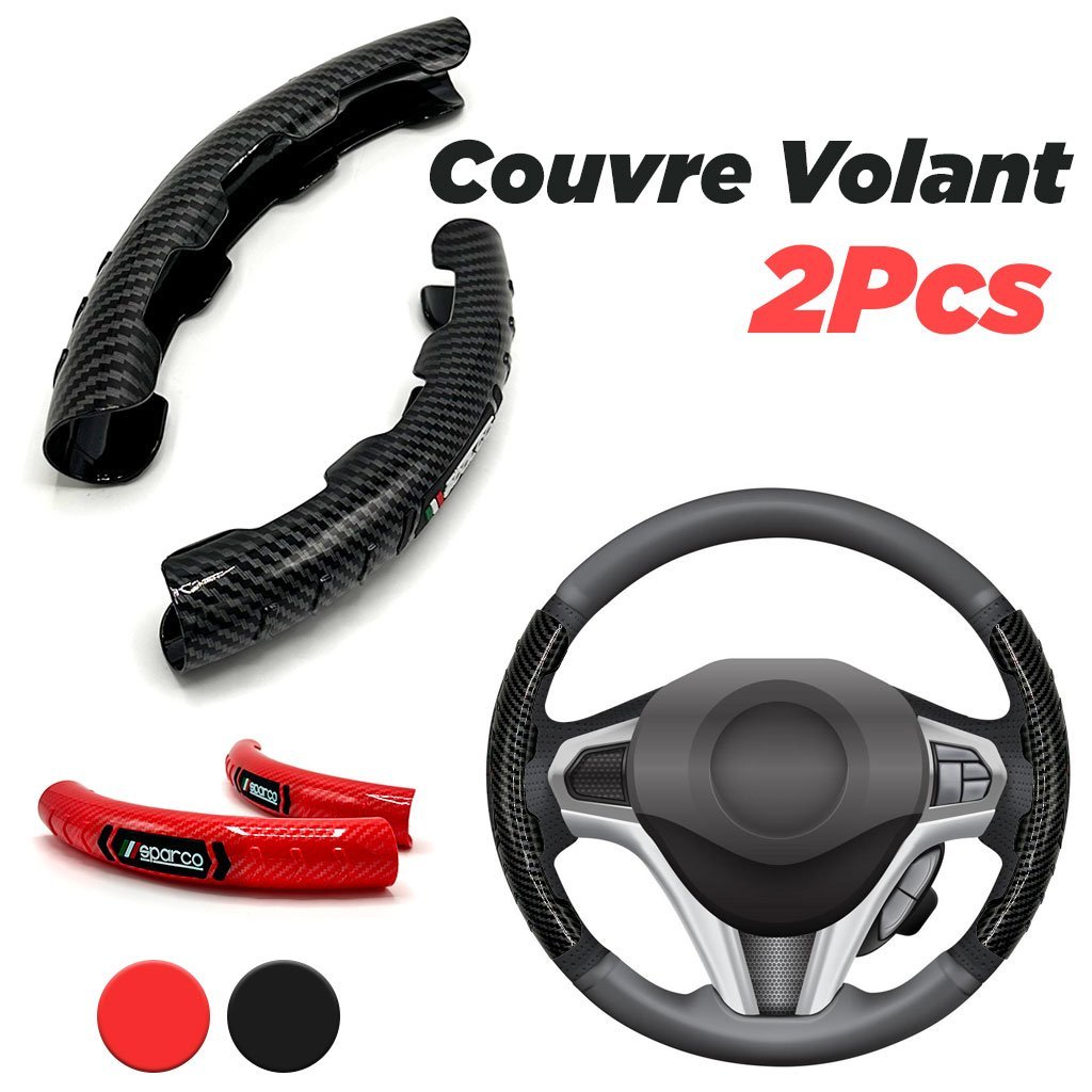 Sparco-cnc-2.jpg Couvre Volant Universel en Carbon Fiber 2Pcs - الصورة 1