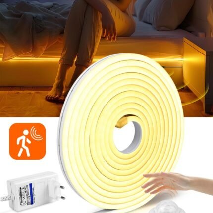 Bande LED lumineuse à détecteur de mouvement pour lit 3000K lumière chaude App Control