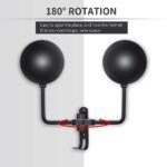 ⁦Support Mural pour Casque avec 2 Crochets pour Manteaux – حامل خوذة يُثبّت على الحائط مزود بخطافين للمعاطف⁩ - الصورة ⁦3⁩