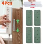 Ensemble de Support Mural sans Poinçon Auto-Adhésif 4PCS