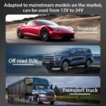 ⁦Chargeur de Voiture Rétractable 4en1 120W – شاحن سريع⁩ - الصورة ⁦3⁩