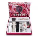 ⁦Pack Smartwatch Ultra X2 avec 7 Bracelets Montre pour Femmes – طقم ساعة ذكية وساعة نسائية مع هاتف حجم صغير⁩ - الصورة ⁦3⁩