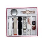 ⁦Pack Smartwatch Ultra X2 avec 7 Bracelets Montre pour Femmes – طقم ساعة ذكية وساعة نسائية مع هاتف حجم صغير⁩ - الصورة ⁦6⁩