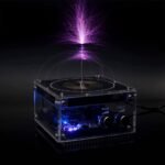 ⁦Bluetooth Mini Music Tesla Coil Kit,10 Cm Solid State Touchable Artificial Lightning⁩ - الصورة ⁦8⁩