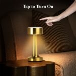 ⁦lampe de table LED avec capteur tactile et 3 modes d’éclairage à intensité variable – مصباح ديكور⁩ - الصورة ⁦5⁩