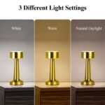 ⁦lampe de table LED avec capteur tactile et 3 modes d’éclairage à intensité variable – مصباح ديكور⁩ - الصورة ⁦4⁩