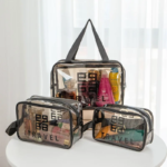 ⁦Pack 3 Pcs Sacs de toillete trousse à cosmétiques, trousse de maquillage, trousse de toilette étanche V2⁩ - الصورة ⁦2⁩
