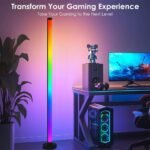 ⁦Lampadaire d’Angle LED RGB à Intensité Variable – مصباح ملون للديكور⁩ - الصورة ⁦3⁩