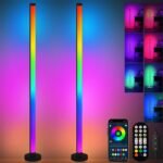 ⁦Lampadaire d’Angle LED RGB à Intensité Variable – مصباح ملون للديكور⁩ - الصورة ⁦4⁩