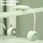 ⁦Ventilateur De Cou Rechargeable À 3 Vitesses DM68A – مروحة عنق⁩ - الصورة ⁦2⁩