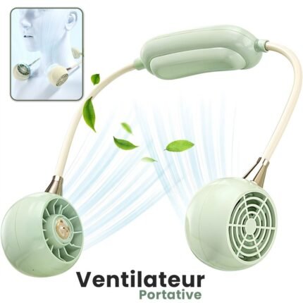 Ventilateur De Cou Rechargeable À 3 Vitesses DM68A – مروحة عنق