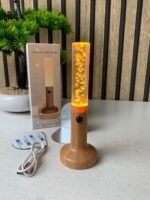 ⁦Applique murale rechargeable en bois avec détecteur de mouvement effet glow – مصباح جداري محمول⁩ - الصورة ⁦7⁩