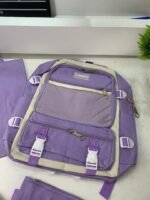 ⁦Ensemble de sacs d’école Kawai pour adolescents 4Pcs V3 CLBD Mauve – محفظة 4 قطع كاواي بنفسجي⁩ - الصورة ⁦6⁩