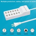 ⁦Station de charge USB avec multiprise 12 ports charge rapide – مقبس طاقة متعدد المنافذ⁩ - الصورة ⁦5⁩