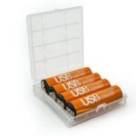 ⁦Pack de 4 Piles Rechargeables USB Type-C – AA 1.5V 2200 mAh – علبة من 4 بطاريات قابلة للشحن⁩ - الصورة ⁦2⁩