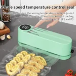 ⁦Mini scelleuse sous vide et Extracteur d’air portable 60 kPa avec 3 niveaux de température – جهاز تفريغ الهواء وغلق الأكياس⁩ - الصورة ⁦2⁩