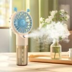 ⁦Humidificateur et Ventilateur Portatif avec Batterie Rechargeable USB 2en1 – مروحة ومعطر جو⁩ - الصورة ⁦4⁩