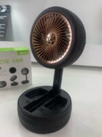 ⁦Ventilateur Pliable et Portable Forme Roue Silencieux avec 3 Vitesse – مروحة محمولة⁩ - الصورة ⁦9⁩