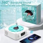 ⁦Lecteur Vinyle Sans Fil Bluetooth avec Effet Lumineux RVB – مكبر صوت بلوتوث⁩ - الصورة ⁦6⁩