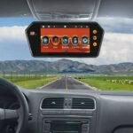 ⁦Rétroviseur de voiture écran LCD 7 pouces bluetooth, température⁩ - الصورة ⁦2⁩