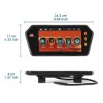 ⁦Rétroviseur de voiture écran LCD 7 pouces bluetooth, température⁩ - الصورة ⁦10⁩