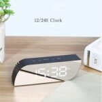 ⁦Réveil numérique intelligent horloge à affichage numérique miroir avec lumière LED⁩ - الصورة ⁦3⁩