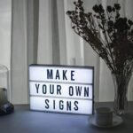 ⁦LED MESSAGE LIGHT BOX -Noir et Blanc⁩ - الصورة ⁦4⁩