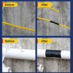 ⁦Ruban adhésif étanche Super résistant de 150cm, bande auto-fixante, ruban de réparation de joints, ruban de conduit isolant⁩ - الصورة ⁦9⁩