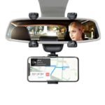 ⁦Support smartphone réglable pour rétroviseur de voiture 360 degrés⁩ - الصورة ⁦4⁩