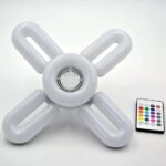 ⁦Ampoule RGB pliante haut-parleur Bluetooth, télécommande E27,48W⁩ - الصورة ⁦6⁩