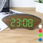 ⁦Horloge numérique miroir grand écran pour chambre à coucher⁩ - الصورة ⁦3⁩