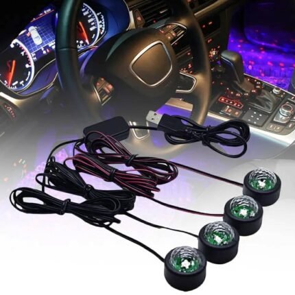 Car atmosphere Lumière RGB 4en1 USB 12V