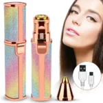 ⁦Rasoir électrique 2 en 1 pour femmes Rechargeable épilateur Facial sans douleur⁩ - الصورة ⁦2⁩