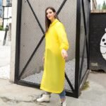 ⁦Manteau imperméable à capuche transparent, léger et réfléchissant,⁩ - الصورة ⁦2⁩