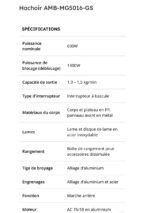 ⁦Hachoir à viande Schallenge AMB-MG5016-GS 1300W – ماكينة فرم اللحوم⁩ - الصورة ⁦4⁩