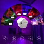 ⁦Projecteur LED Effet Étoilé avec Projection Multicolore RGB USB - مصباح عرض ليلي مع تأثير النجوم وألوان متعددة⁩ - الصورة ⁦2⁩