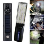 Lampe de Travail LED Rechargeable Éclairage Ultra-Puissant avec Panneau Solaire Intégré – مصباح عمل قابل للشحن